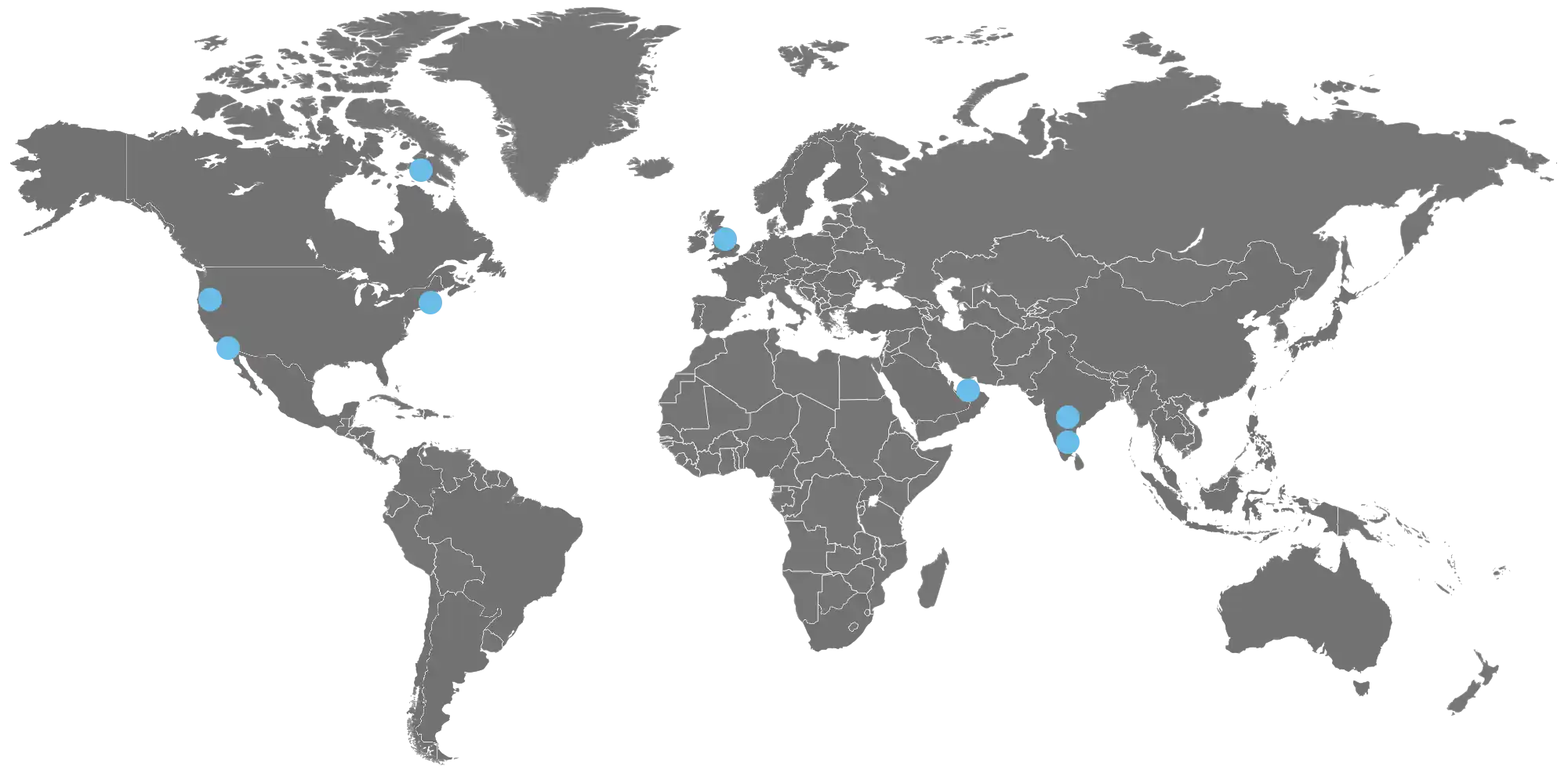 Accelyzei global presence map